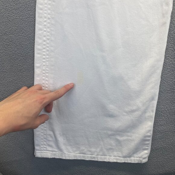 Christopher Blue white mid-rise,Wide leg jean, size 12 - Picture 8 of 12